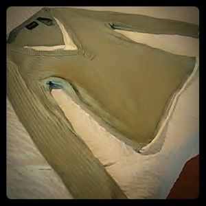 Axcess  green/white long-sleeved sweater